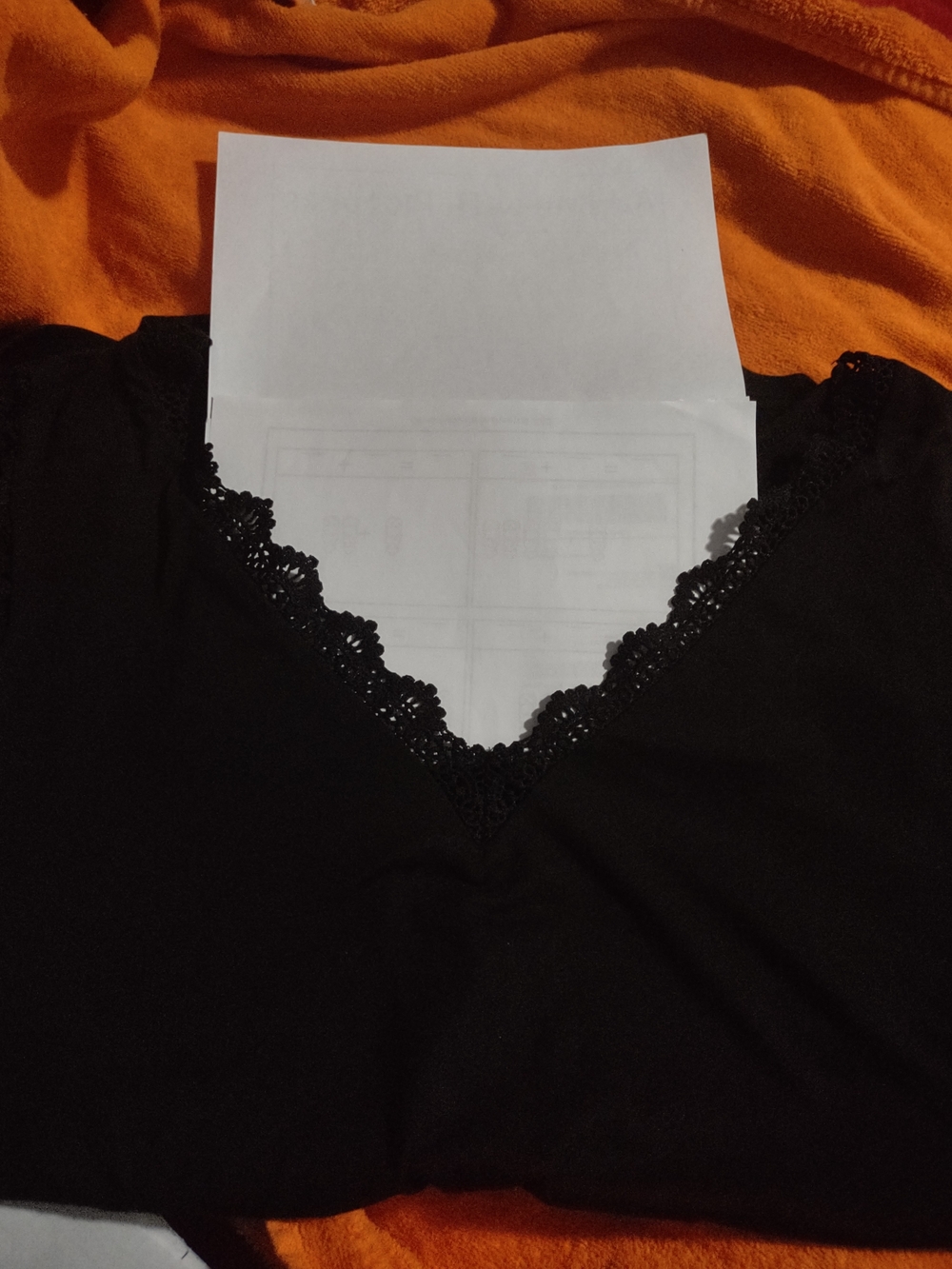 Women’s Black Crochet Sleeve Top - Picture 8 of 8